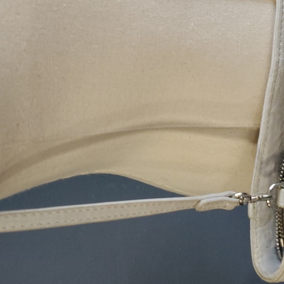 Vince camuto woman's large envelope leather gray silver purse shoulder b… - Picture 12 of 13